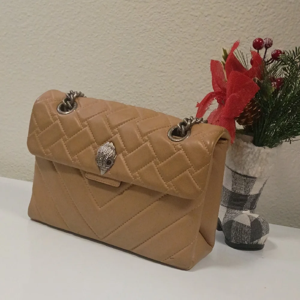 Kurt Geiger Beige Quilted Shoulder Bag - Picture 6 of 6